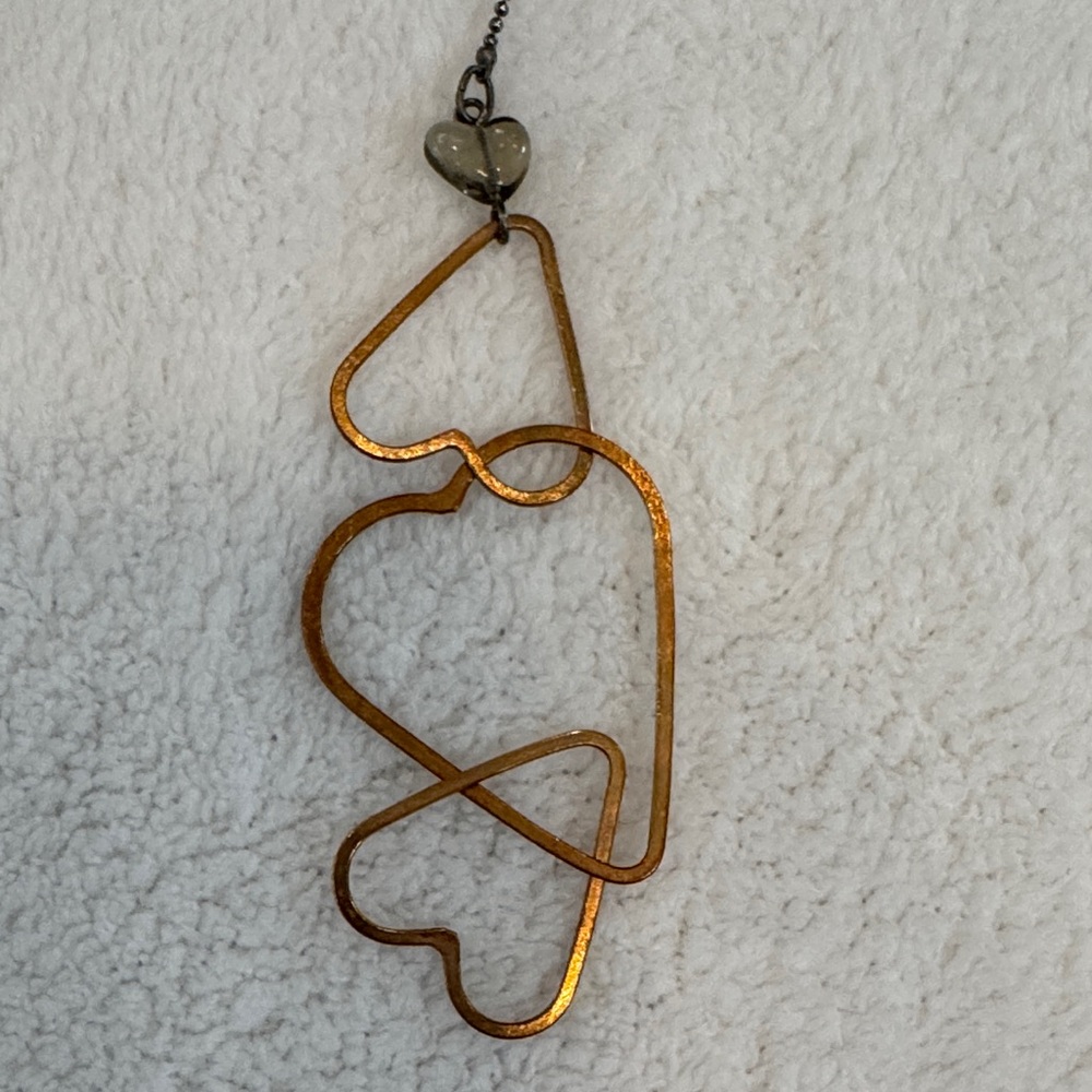 Sabika Heart Necklace in Gold and Silver